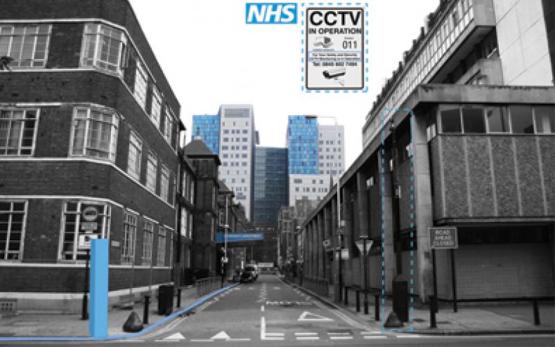 Strategically, Highstreet NHS will provide a system of nodal points (similar to the Legible London scheme) which will guide patients/visitors around their new community. The points will provide navigation and location information, and will correlate closely to the existing Tower Hamlets CCTV network. This will provide support and monitoring of patients and hospital personnel whilst within Whitechapel community. Sanitation points will also be incorporated, to externalise hospital protocol and retain cleanliness. 